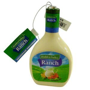 Original Hidden Valley Ranch Bottle 4 inch Decoupage Ornament
